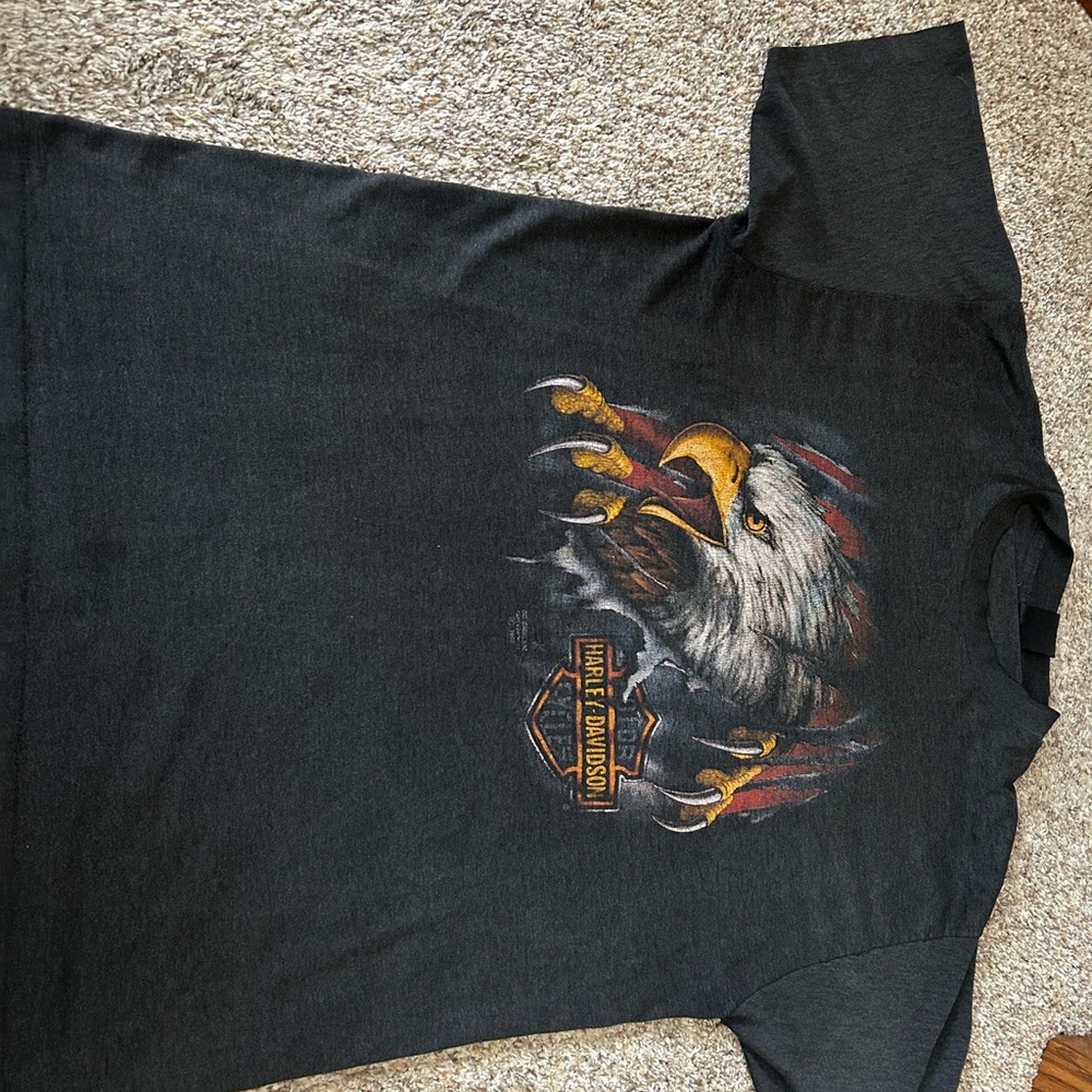 Harley-Davidson Black Tee with Eagle Graphic